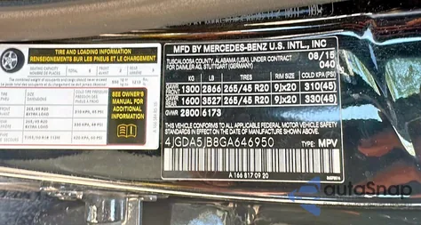 2016 Mercedes-Benz Gle 350 from USA, damaged, VIN 4JGDA5JB8GA646950